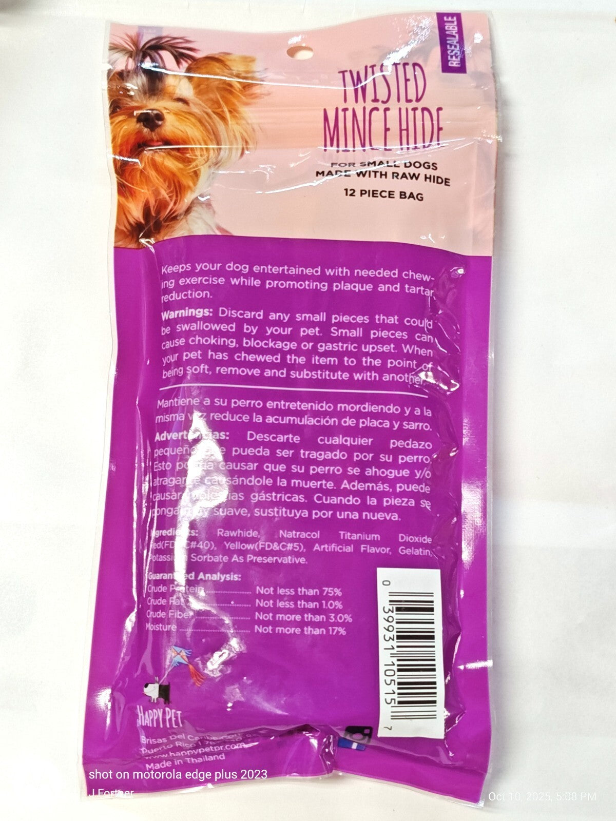 Twisted Mince Hide  chicken flavor 12 sticks per bag (2 Bags included)