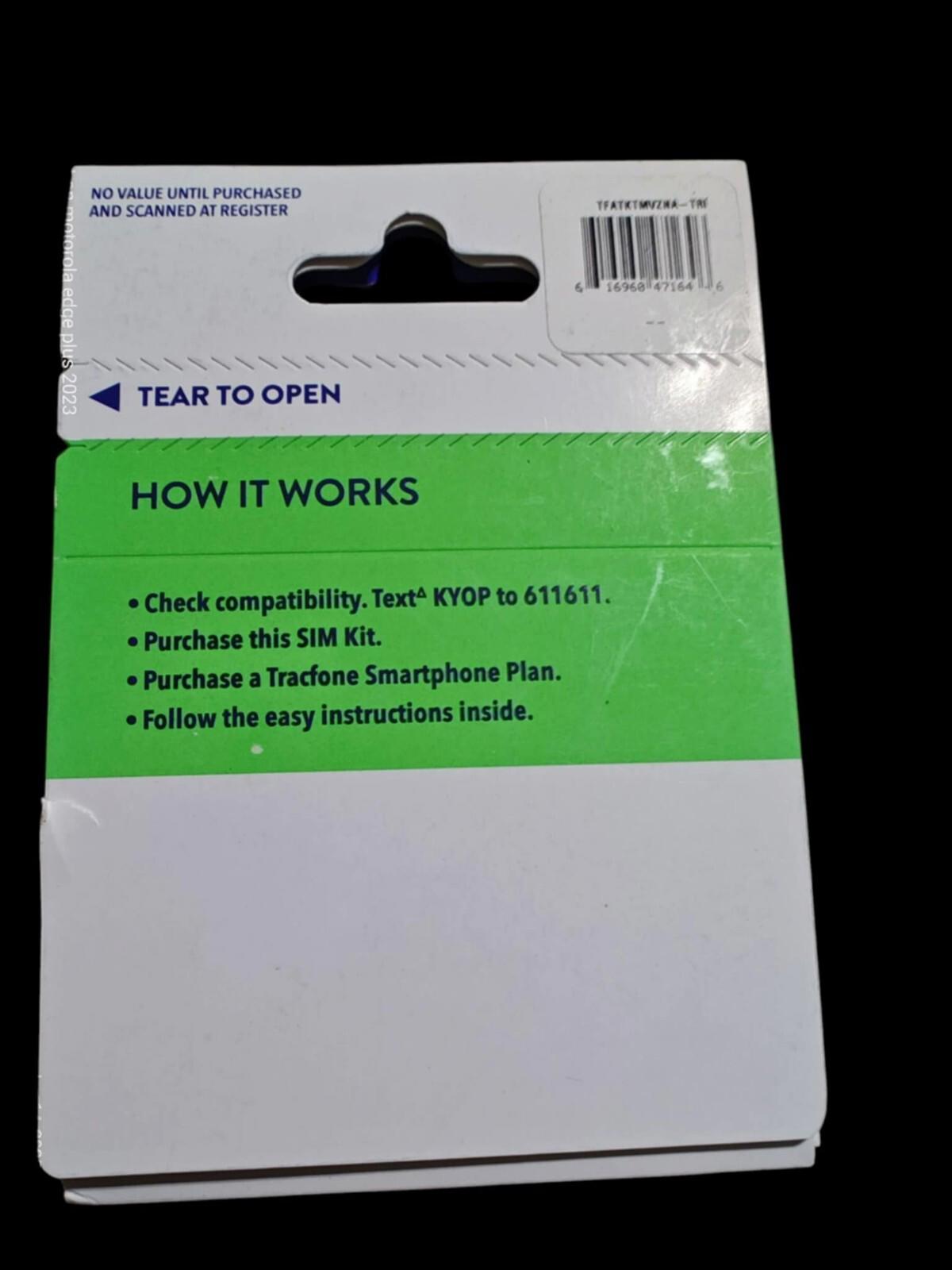 Tracfone Bring Your Own Phone Prepaid SIM Kit | 3-in-1 CDMA / GSM Sim Cards