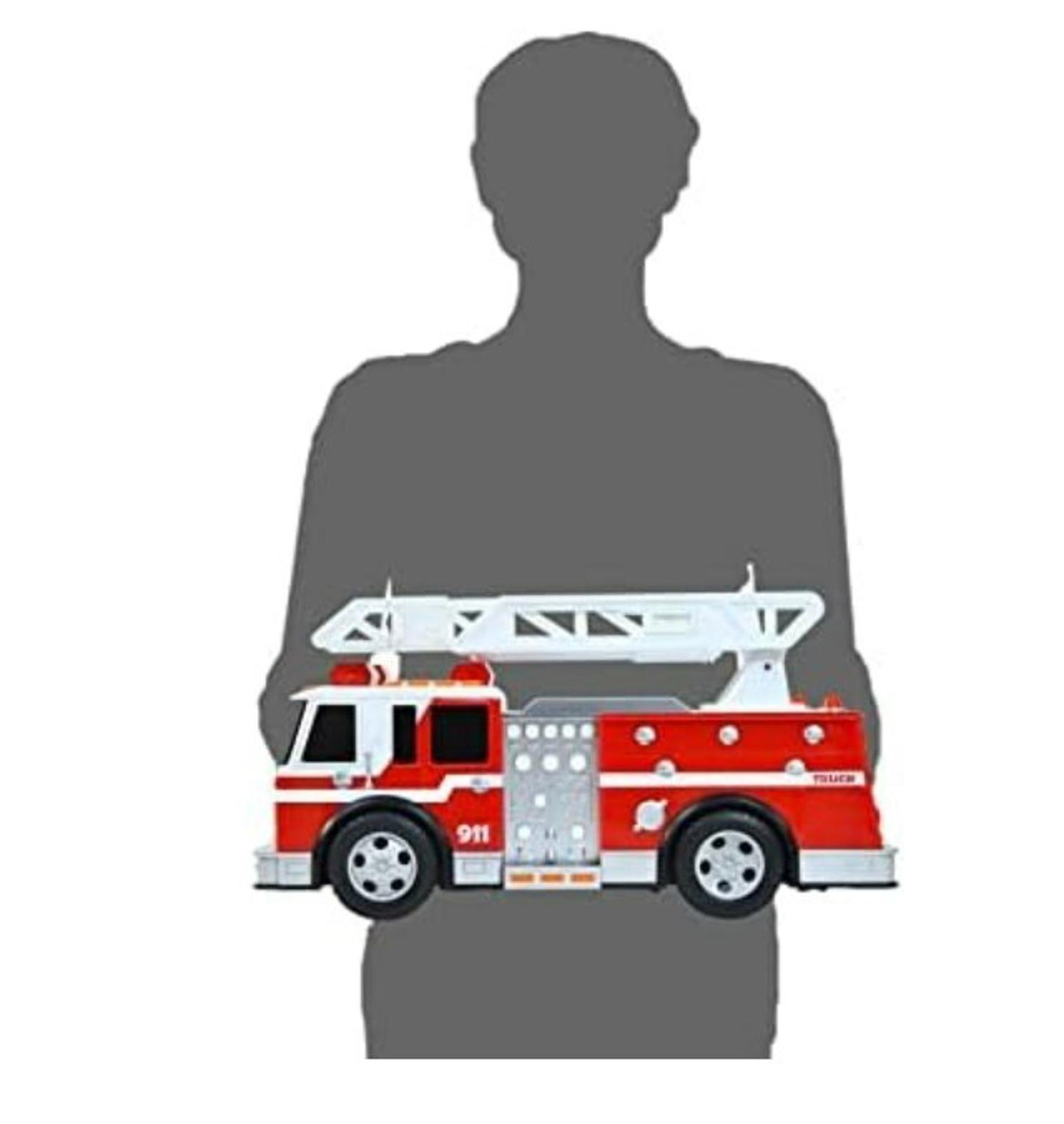 Sunny Days Entertainment Maxx Action 12’’ Large Fire Truck – Lights and Sound