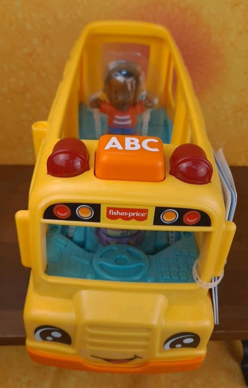 Fisher Price Little People School Bus Brand ABC With Two Figures New
