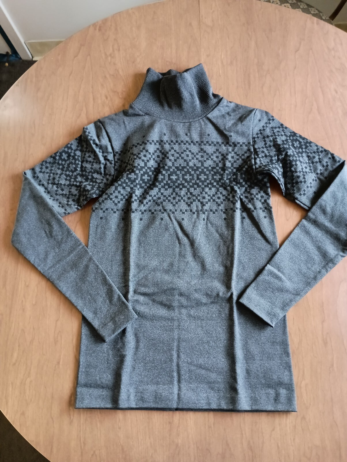 Terramar Climasense 3.0 Women's Gray Turtleneck Baselayer Shirt Size Large