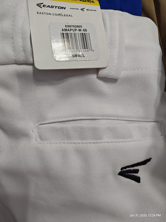 Easton women's baseball pants featuring a back pocket and embroidered logo.
