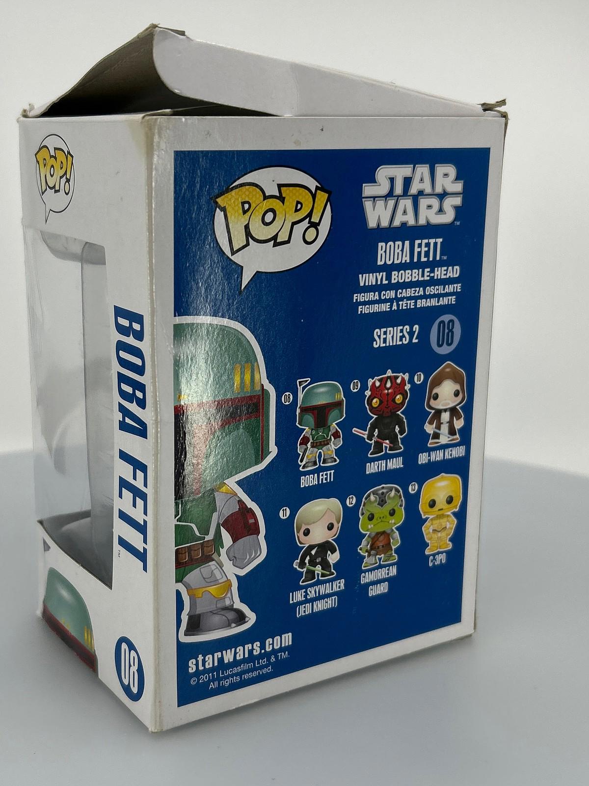 Funko POP! Star Wars Blue Box Boba Fett #8 Vinyl Figure DAMAGED BOX SEE PICS