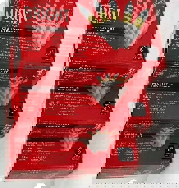 Make The Season Bright Christmas Indoor/Outdoor 70-Ct Clear Light Set Pack of 3