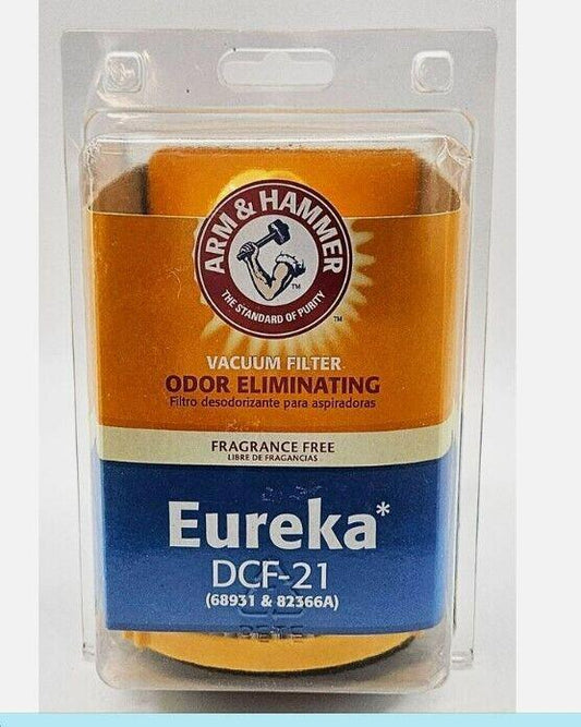 Eureka DCF-21 vacuum filter by Arm & Hammer, odor eliminating and fragrance-free.