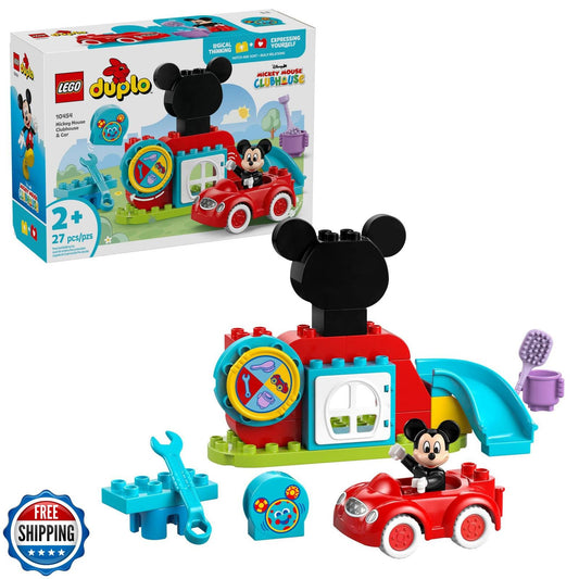 LEGO DUPLO Disney Mickey Mouse Clubhouse and Car Building Kit - Color Sorting