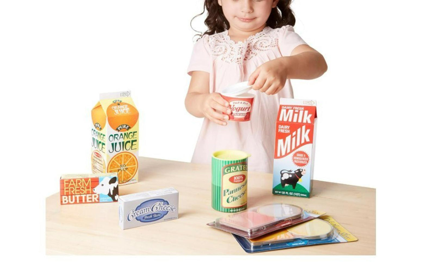 Fridge Fillers Grocery Play Food Cartons (8 Pieces) Toy Groceries