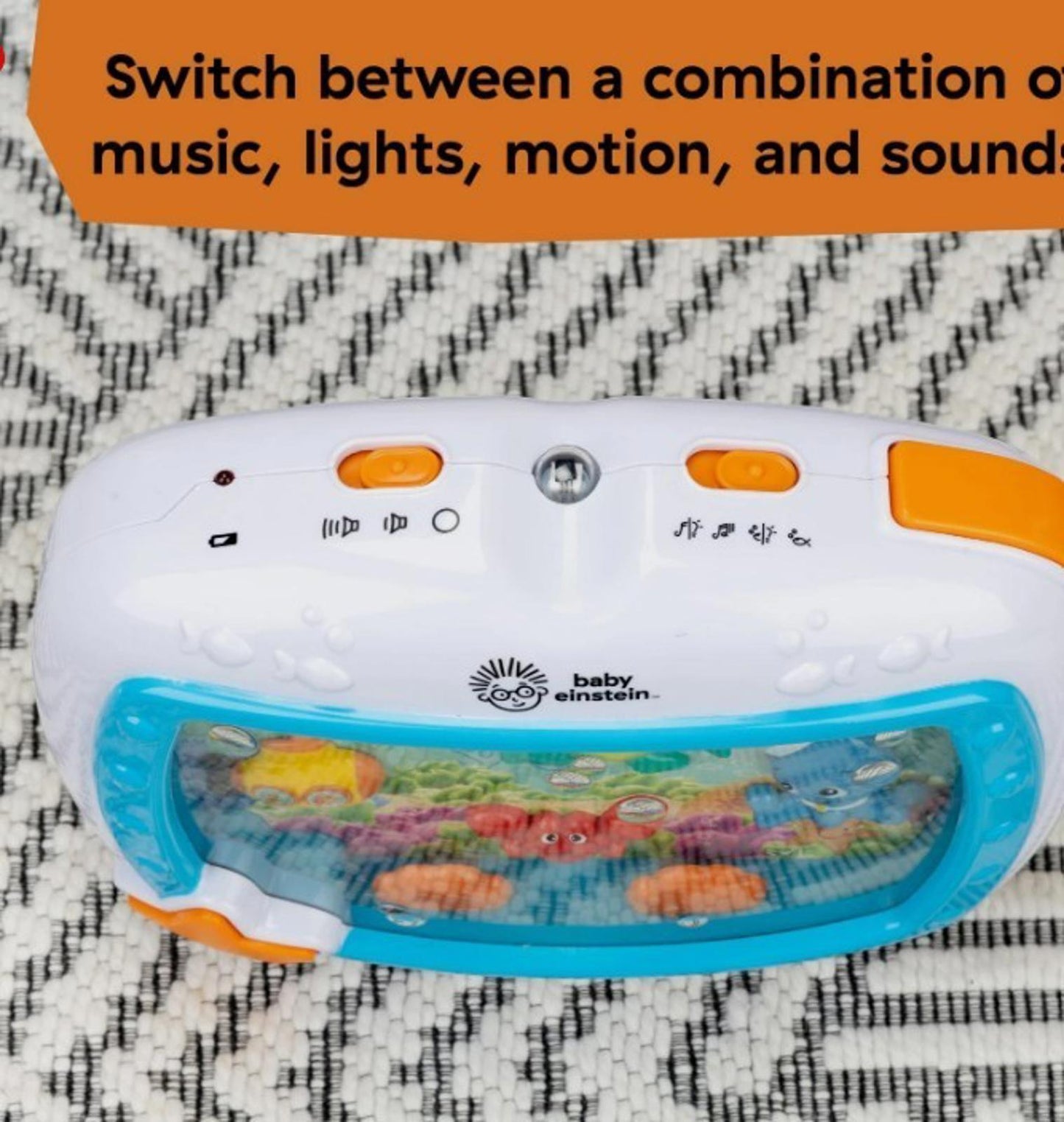 Baby Einstein Sea Dreams Soother Crib Mobile 2 Piece Set Musical Lights Sounds