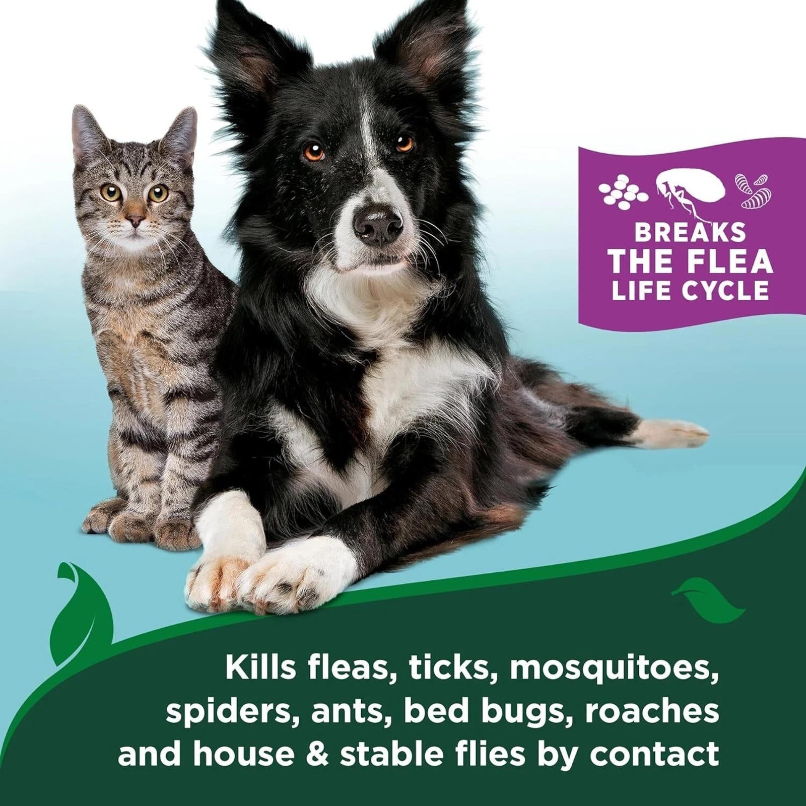 Flea and tick treatment for pets, effective against fleas, ticks, and mosquitoes.
