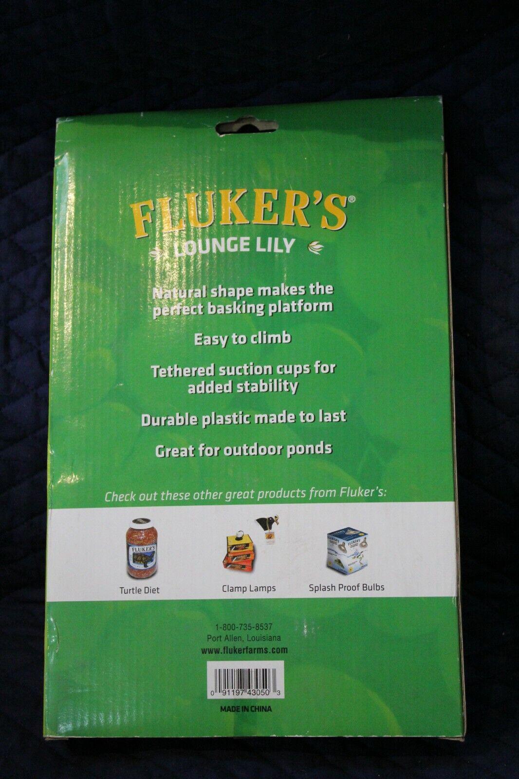 Fluker's Lounge Lily features a natural shape for perfect basking, easy to climb with durable suction cups.