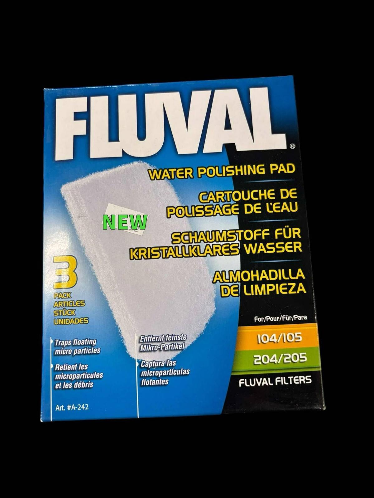 Fluval water polishing pad for crystal clear water, suitable for 104/105 and 204/205 filters.