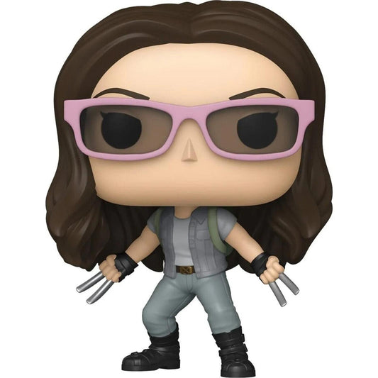 Wolverine Funko Pop figure featuring a character with pink glasses and claws.