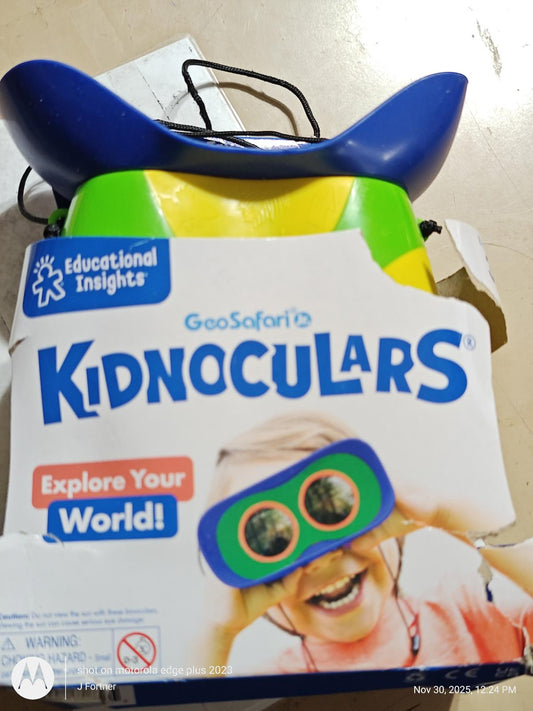 GeoSafari Kidnoculars for kids featuring a colorful design and fun exploration theme.
