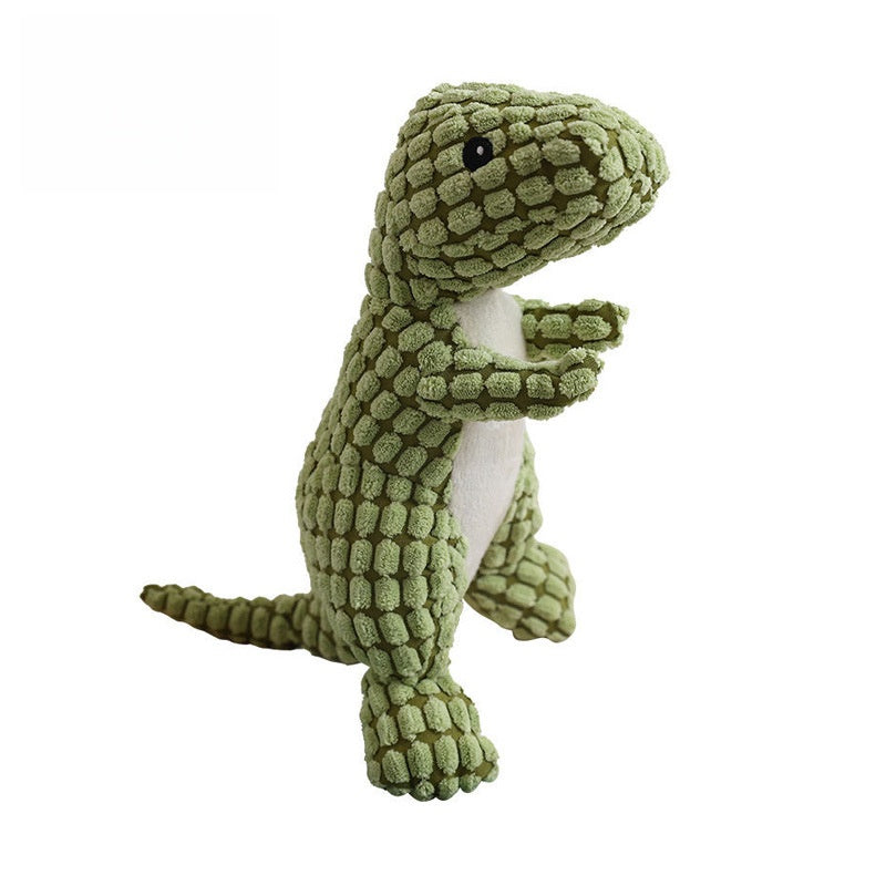 Green Dinosaur Plush Toy with textured body and cute expression.