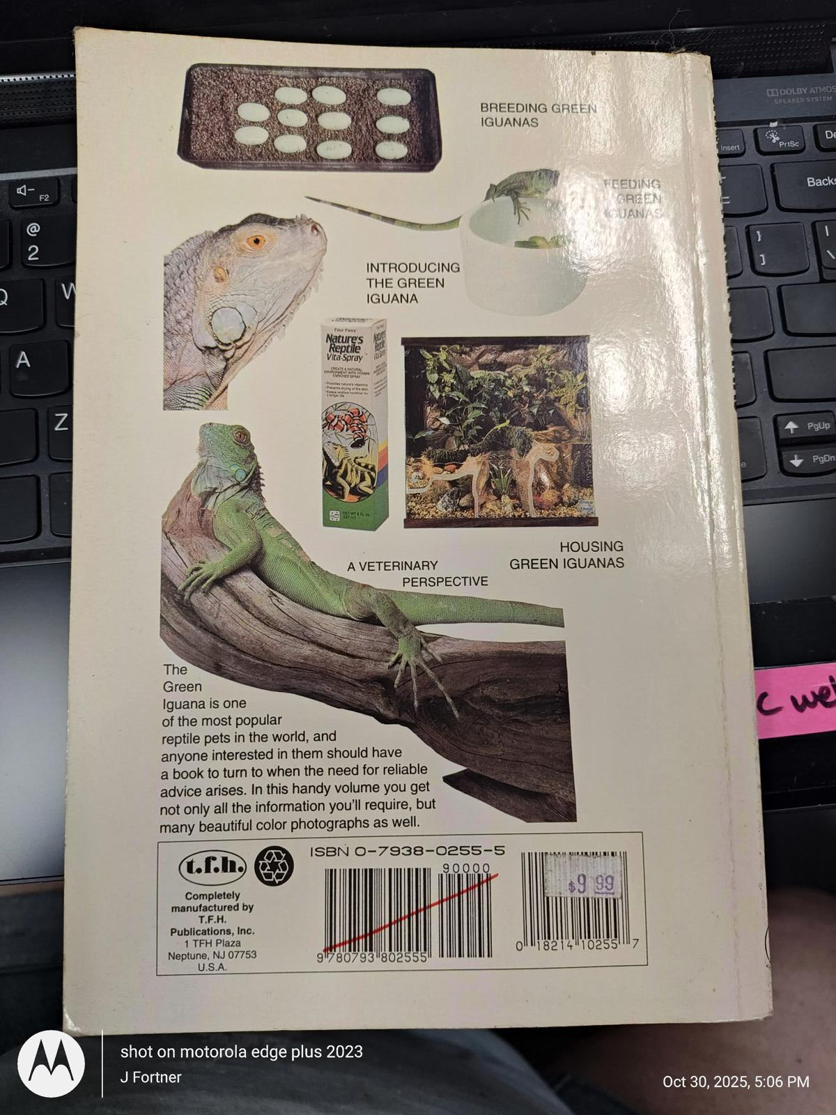Green Iguana Care Guide featuring housing tips and dietary information.