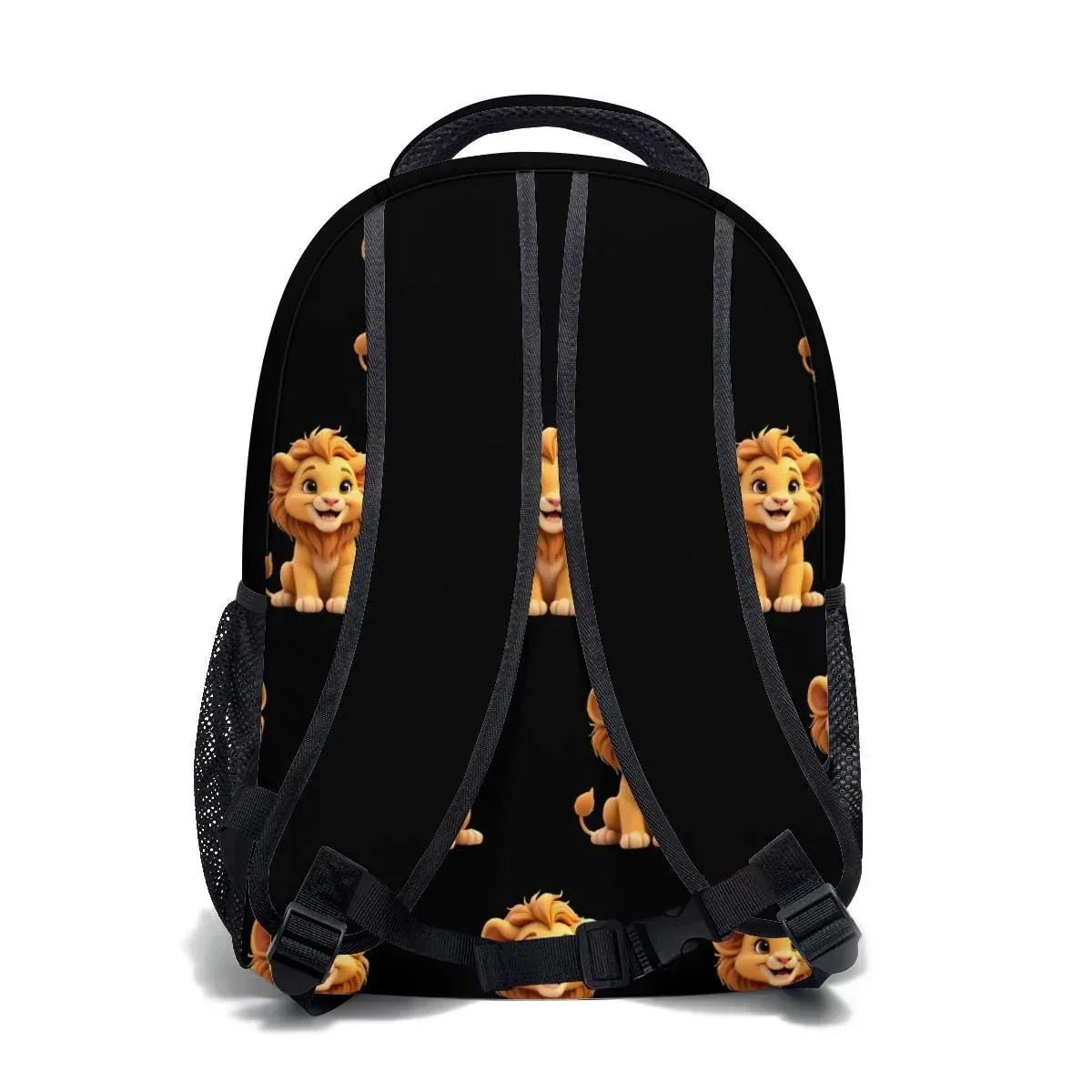 Personalized Lion Kids School Set | Custom Name | Baby Lion Backpack, Lunch Tote & Pen Pouch Gift