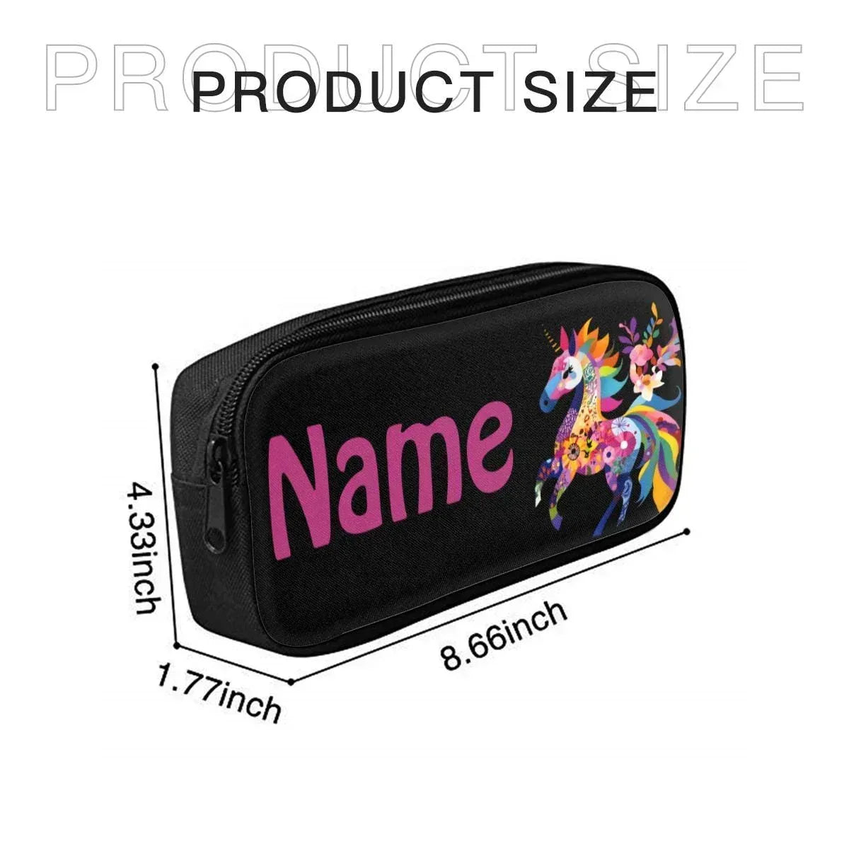 Personalized Kids School Set | Custom Name | Pink Unicorn Backpack Lunch Bag Pencil Case 3-Piece Gift