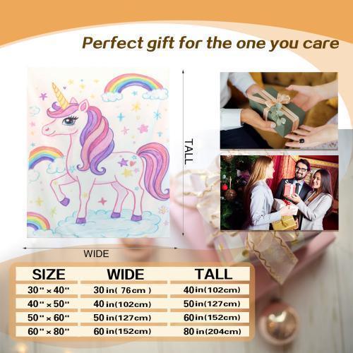 Personalized Picture Blanket | Custom Photo & Kids Drawing Art Fleece Throw Gift
