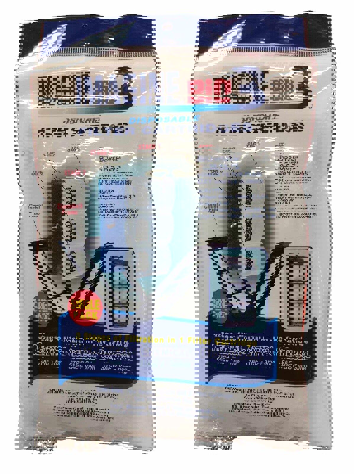 Imagine BIC3 disposable filter cartridges with three stages of filtration for clean water.