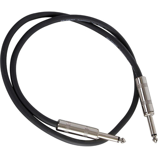 Instrument cable with durable connectors for high-quality audio transmission.