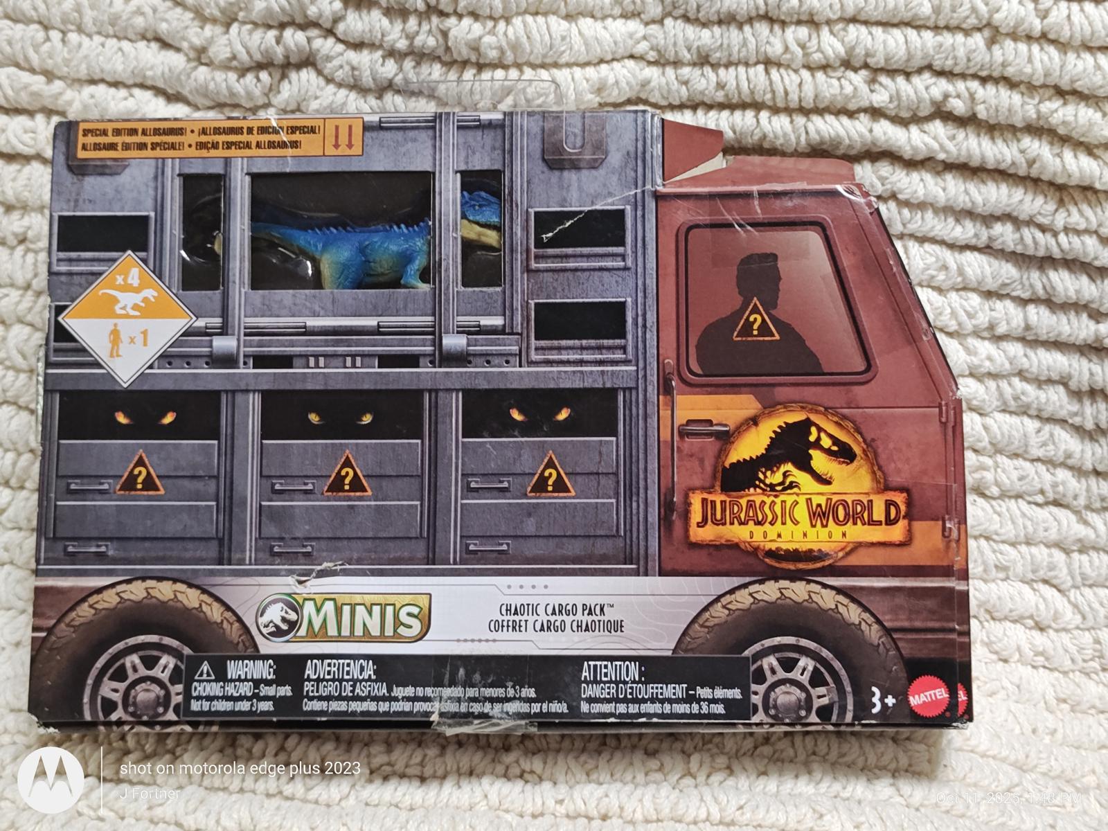 Jurassic World Minis toy truck featuring detailed design and Jurassic theme.