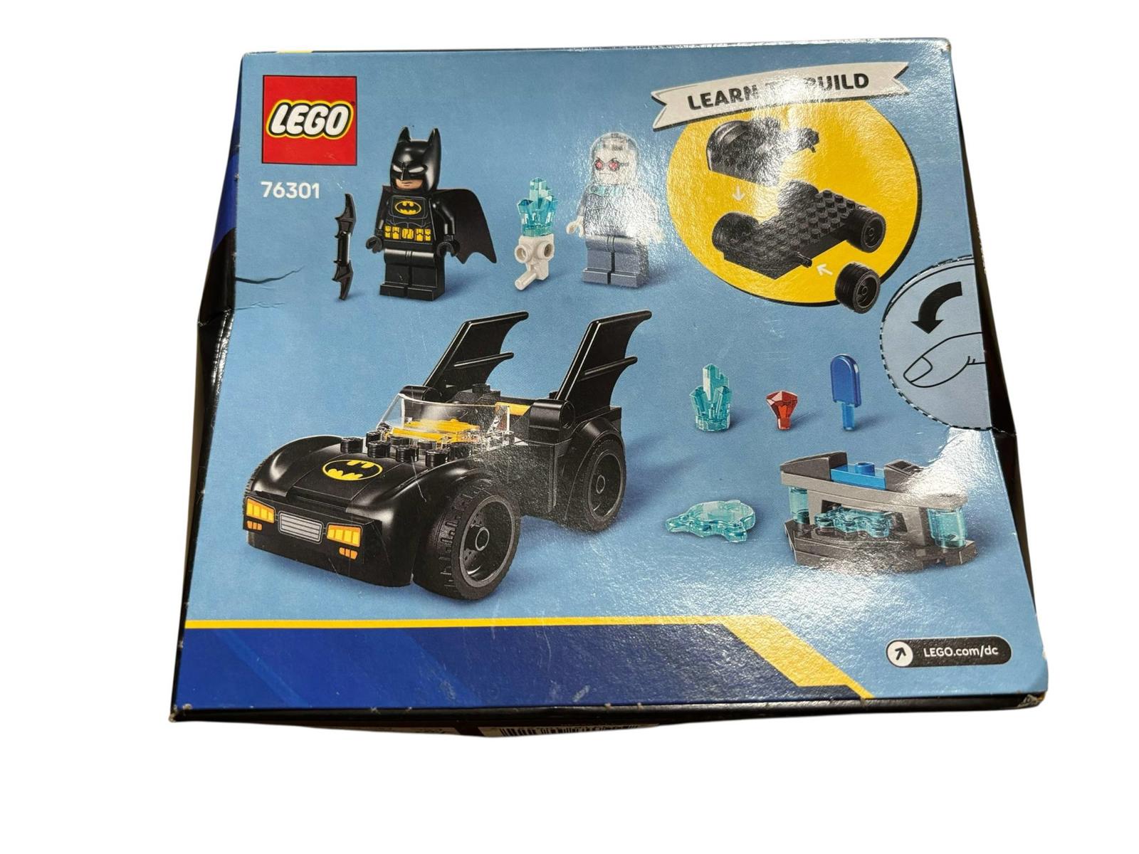 LEGO Batman set featuring Batmobile, Batman minifigure, and ghost characters.