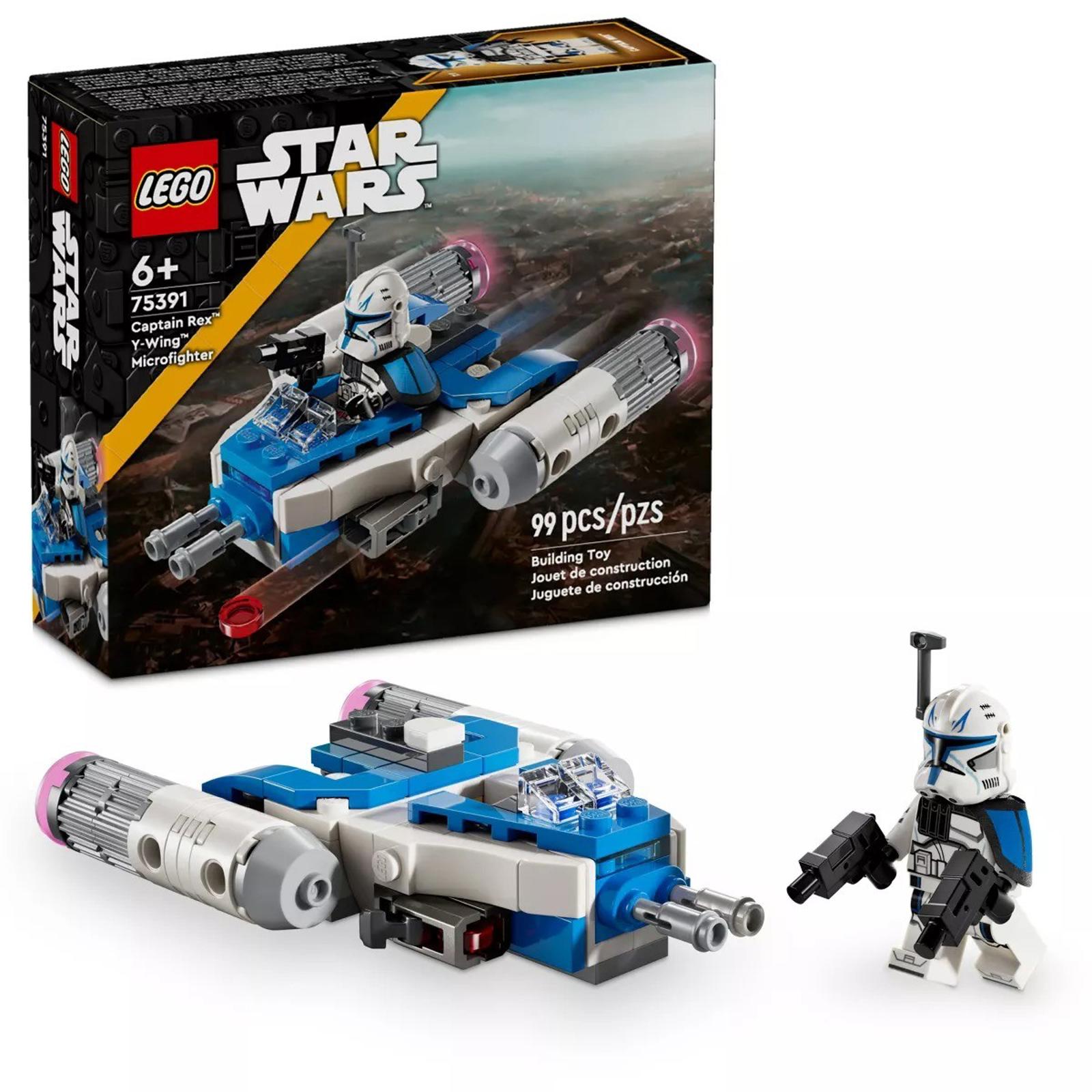 LEGO Star Wars 75391 Clone Trooper set featuring a blue speeder and minifigure.