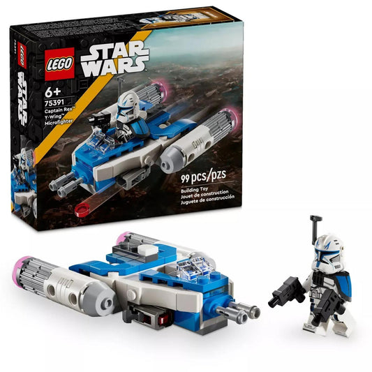 LEGO Star Wars 75391 Clone Trooper set featuring a blue speeder and minifigure.