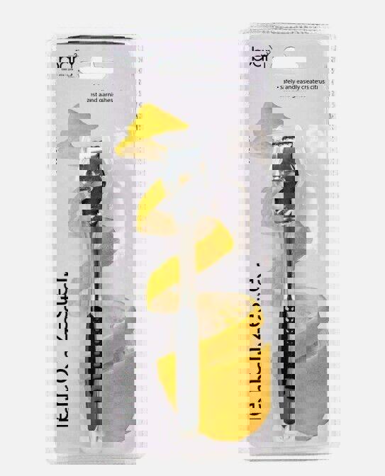 Lemon zester with a stainless steel blade and ergonomic handle for easy zesting.