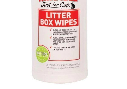 Litter Box Wipes for Cats, designed to clean and deodorize litter boxes effectively.