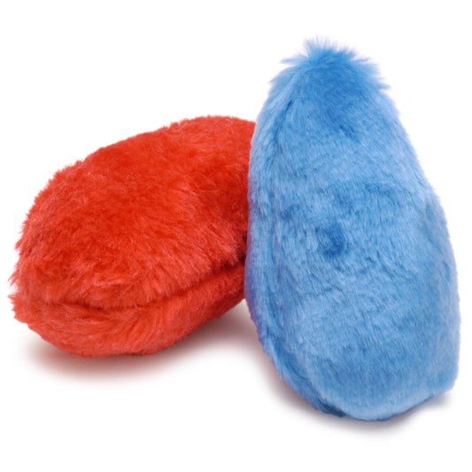 Jeffers 4.5" Little Dotz Plush Squeaker Dog Toy, 2 pk
