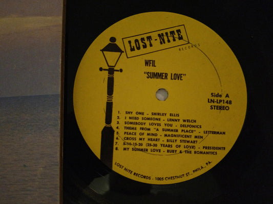 Lost-Nite Summer Love vinyl record featuring classic tracks and a yellow label design.
