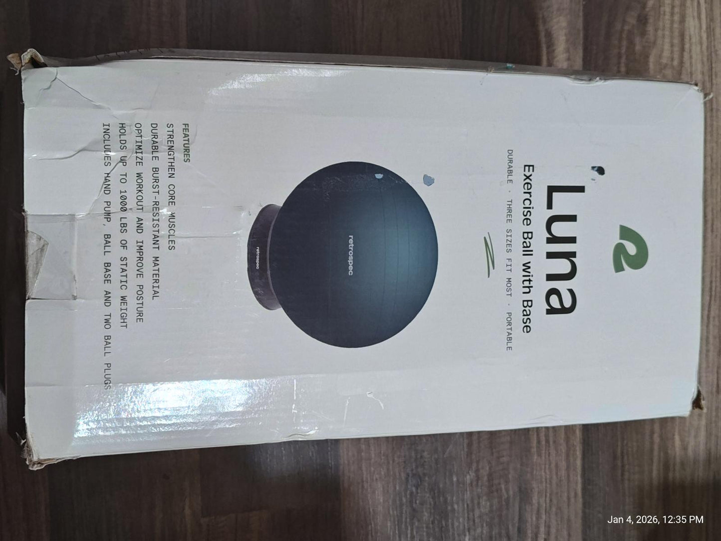 Luna electric air purifier with sleek design and compact size.
