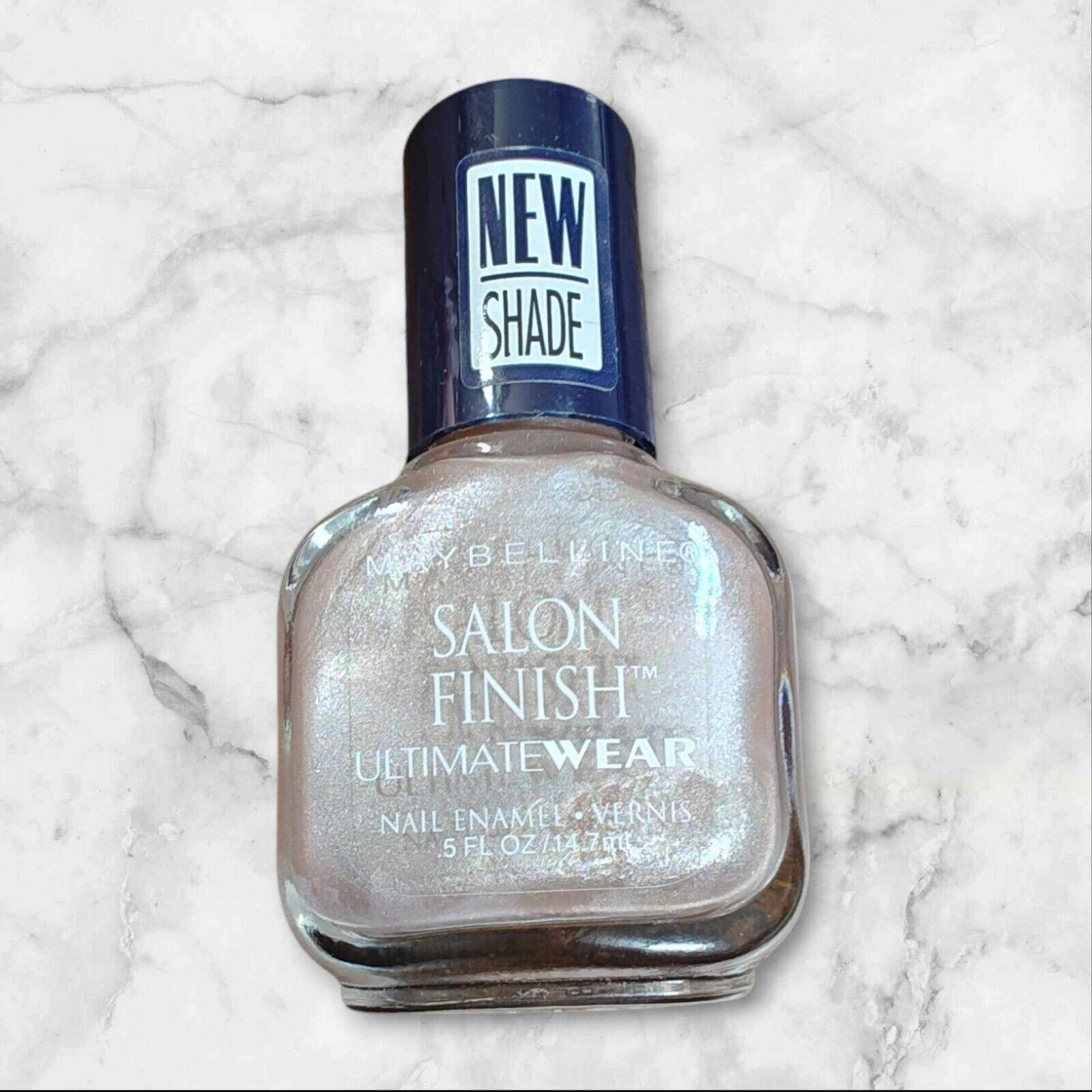 Maybelline Salon Finish Ultimate Wear nail polish in new shade, featuring a shimmery finish.