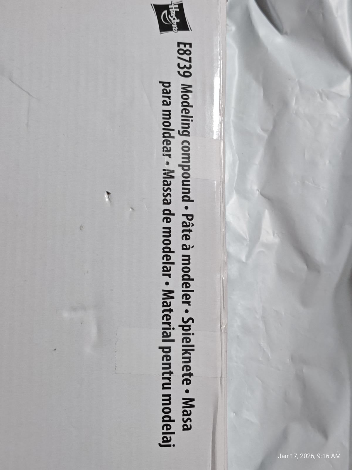 Modeling compound E8739 in a white package, suitable for various modeling projects.