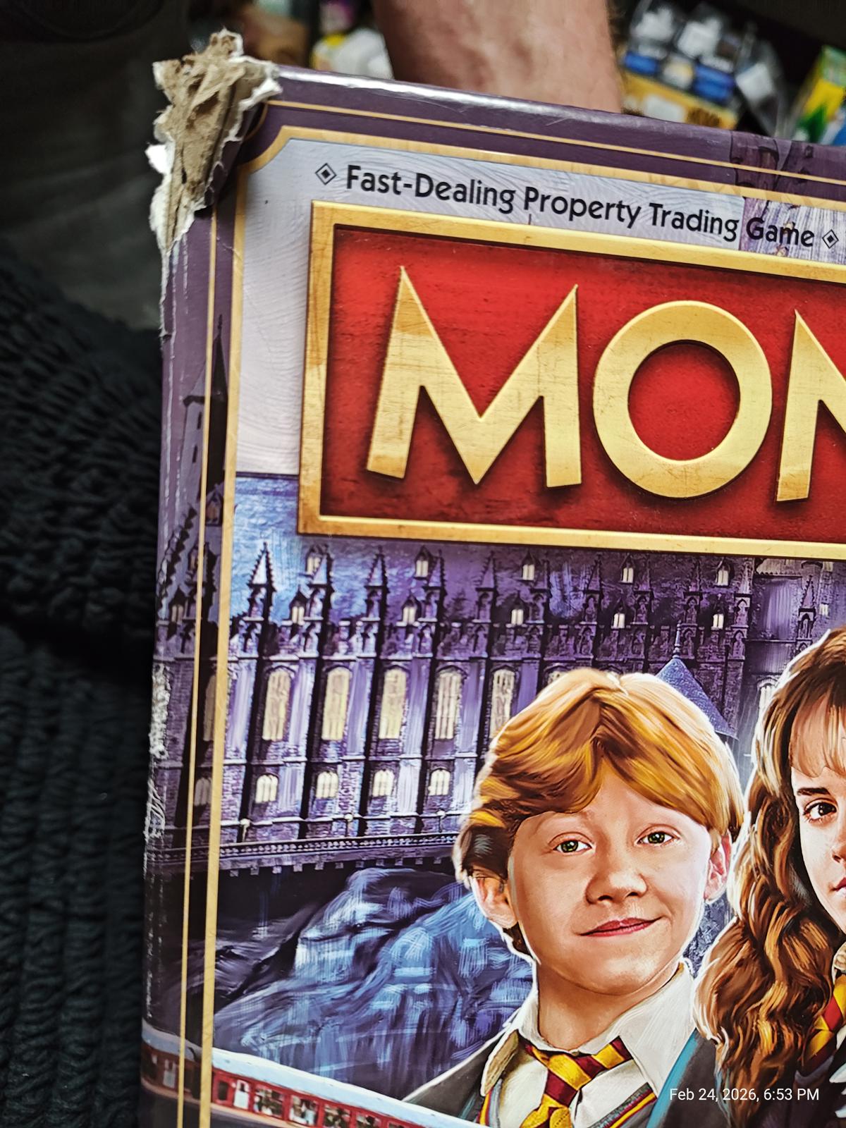Monopoly board game featuring classic characters and iconic design elements.
