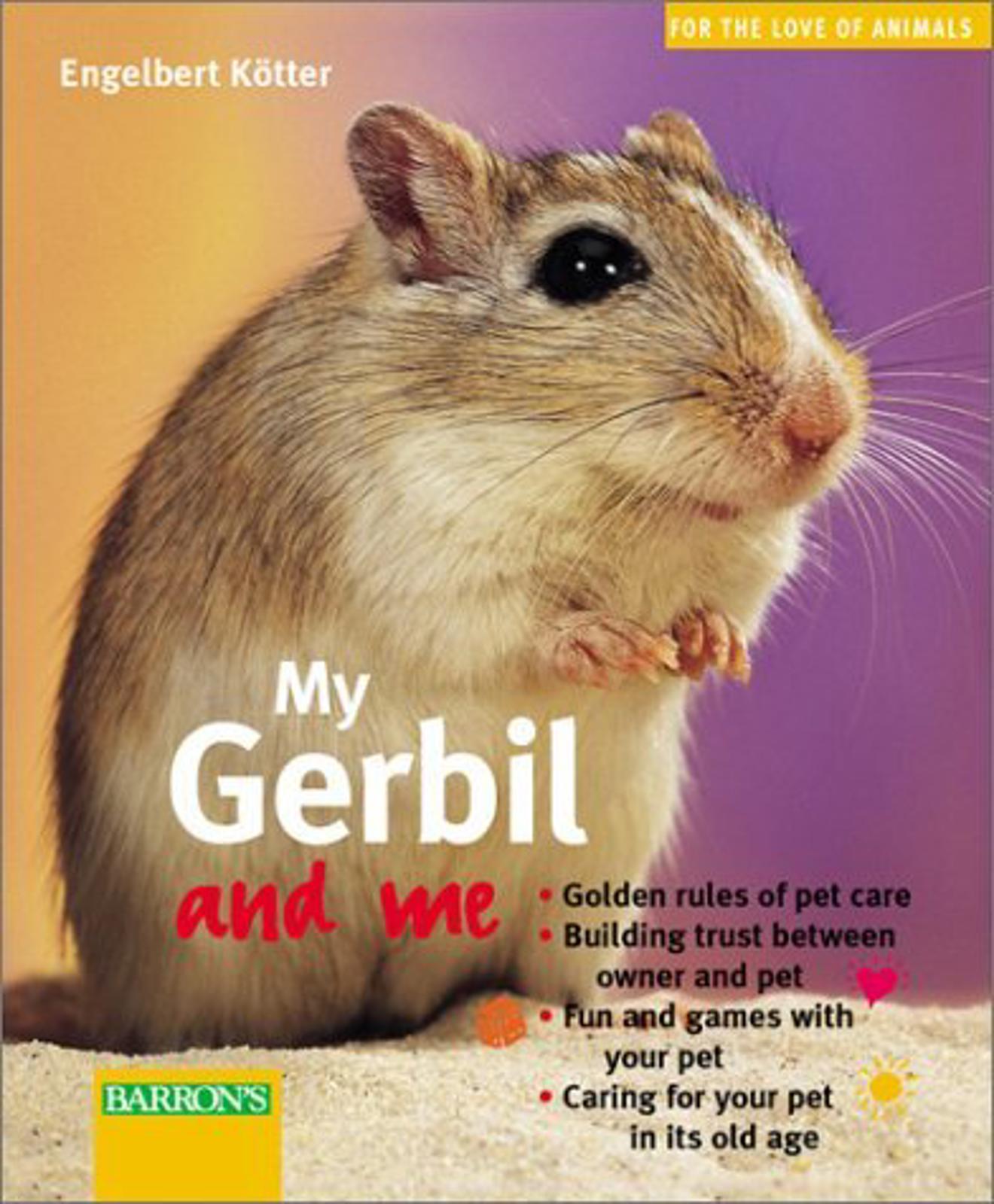 My Gerbil and Me book cover featuring a cute gerbil, highlighting pet care tips and activities.