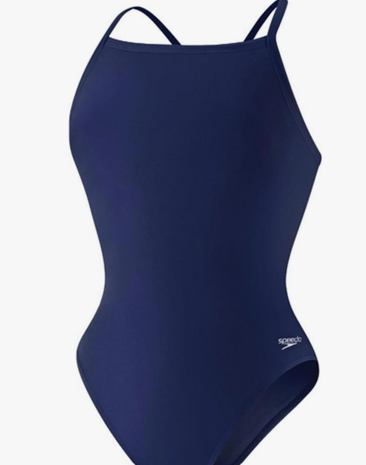 Navy Swimwear One-Piece featuring a sleek design and adjustable straps.