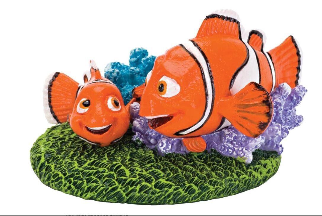Nemo and Marlin figurine featuring vibrant orange colors and coral details.