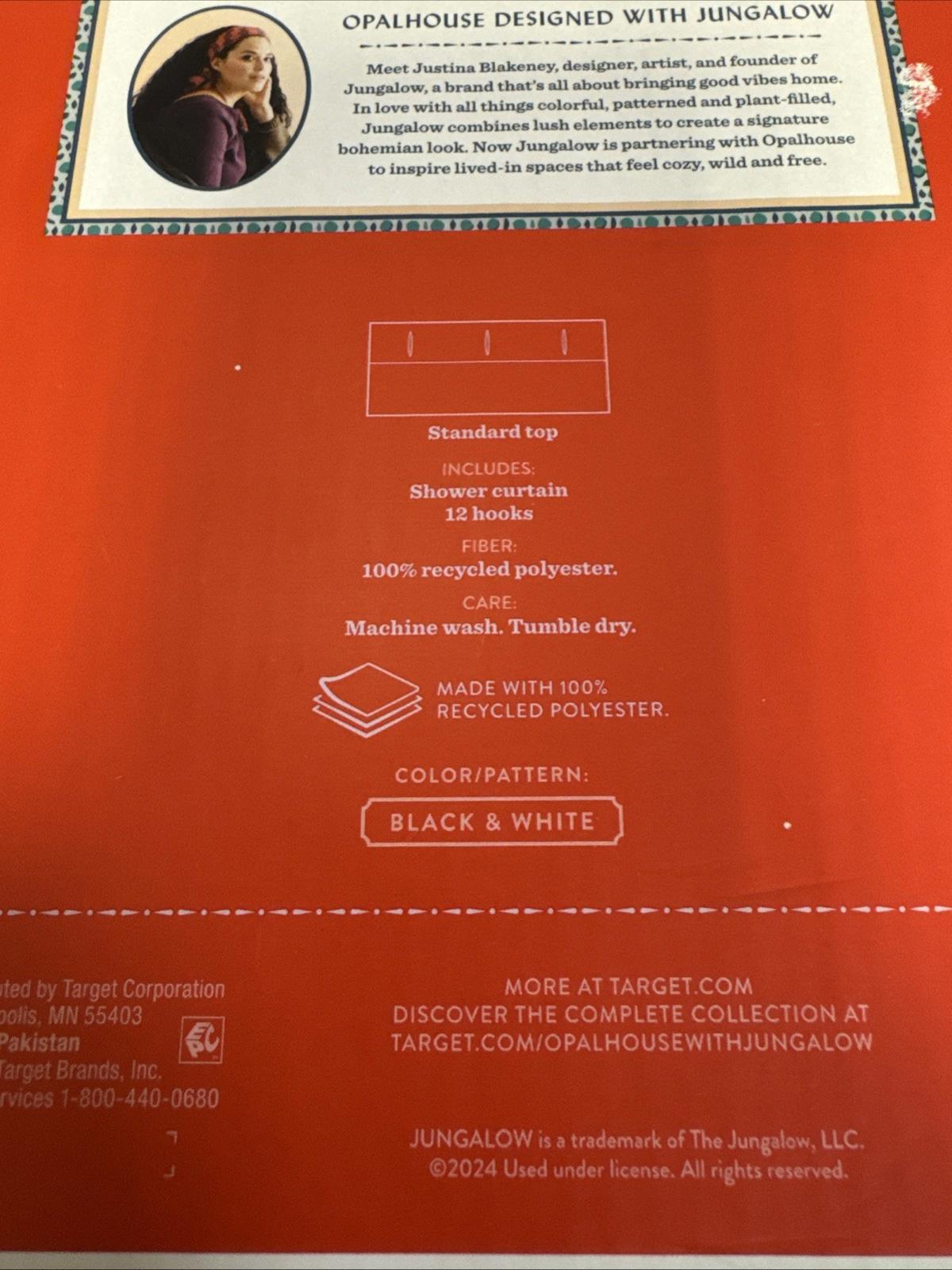 Opalhouse designed with Jungalow black and white standard top made from 100% recycled polyester.