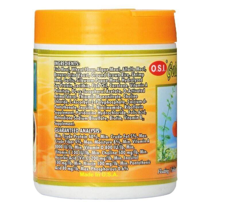 OSI Herbal Supplement container with detailed ingredient list and analysis.