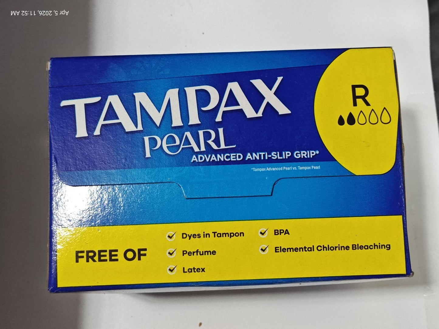 Tampax Pearl 96 Ct.  Regular Tampons