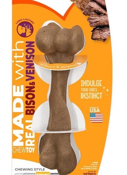 Strong Chew Femur Bone Dog Toy Bison & Venison
