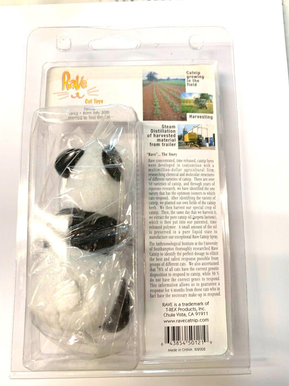 Pawz Cat Toys featuring panda design, soft and plush for playful cats.
