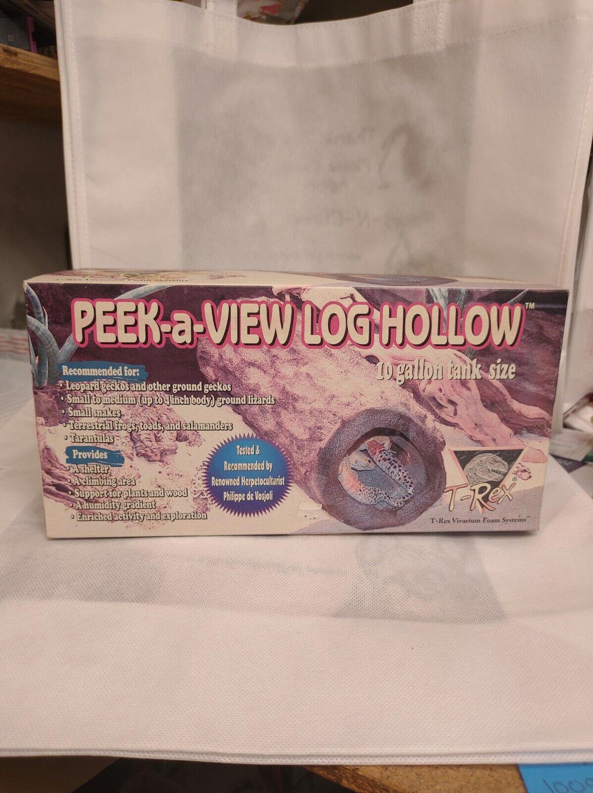 Peek-a-View Log Hollow toy box featuring a realistic log design for pets.