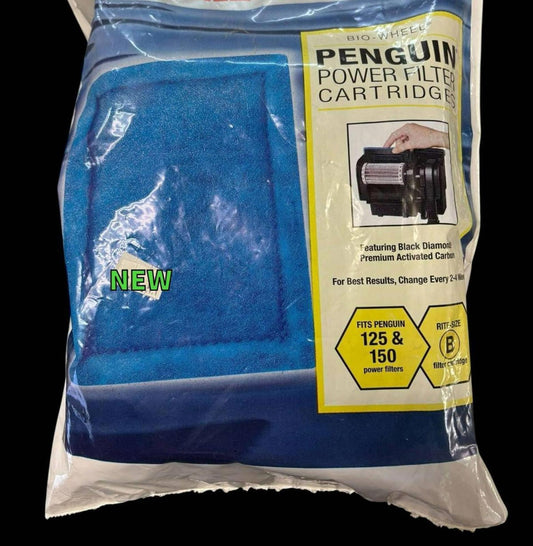 Penguin Power Filter Cartridge featuring a blue filter for optimal aquarium performance.