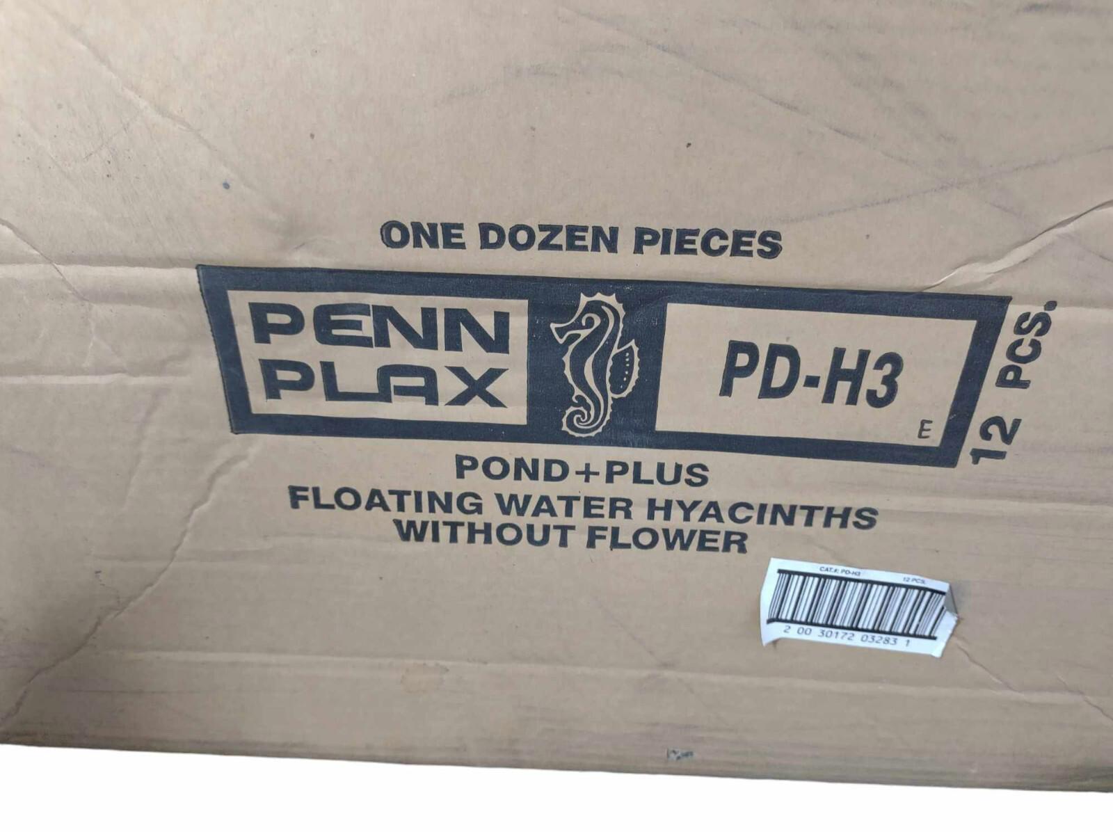 Penn Plax PD-H3 floating water hyacinths in a box, designed for pond use.