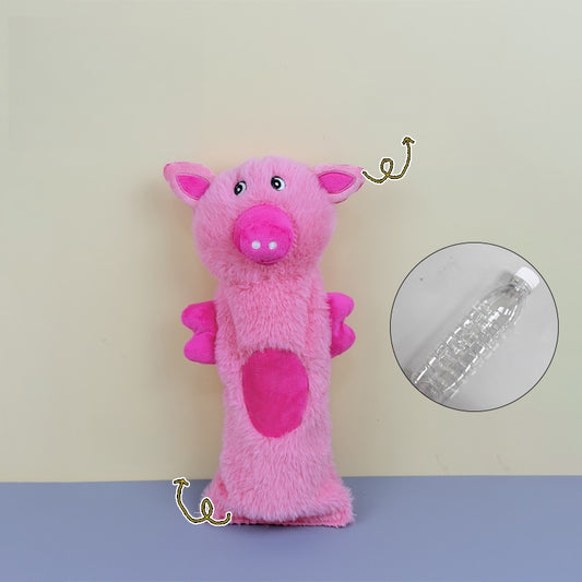 Pink Pig Plush Toy with Wings and Squeaker for Kids.