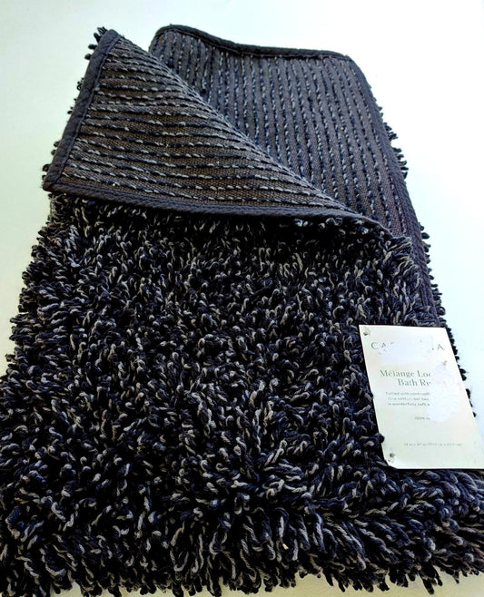 Plush Black Shaggy Throw Blanket with textured surface and tag.