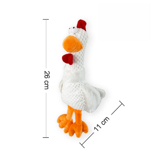Plush Duck Toy, 26 cm tall with orange beak and feet, perfect for cuddling.
